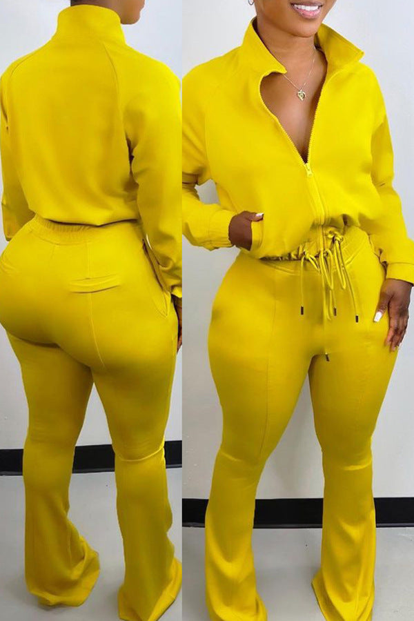 S80081 Women's Fashion Casual Two-Piece Sports Set