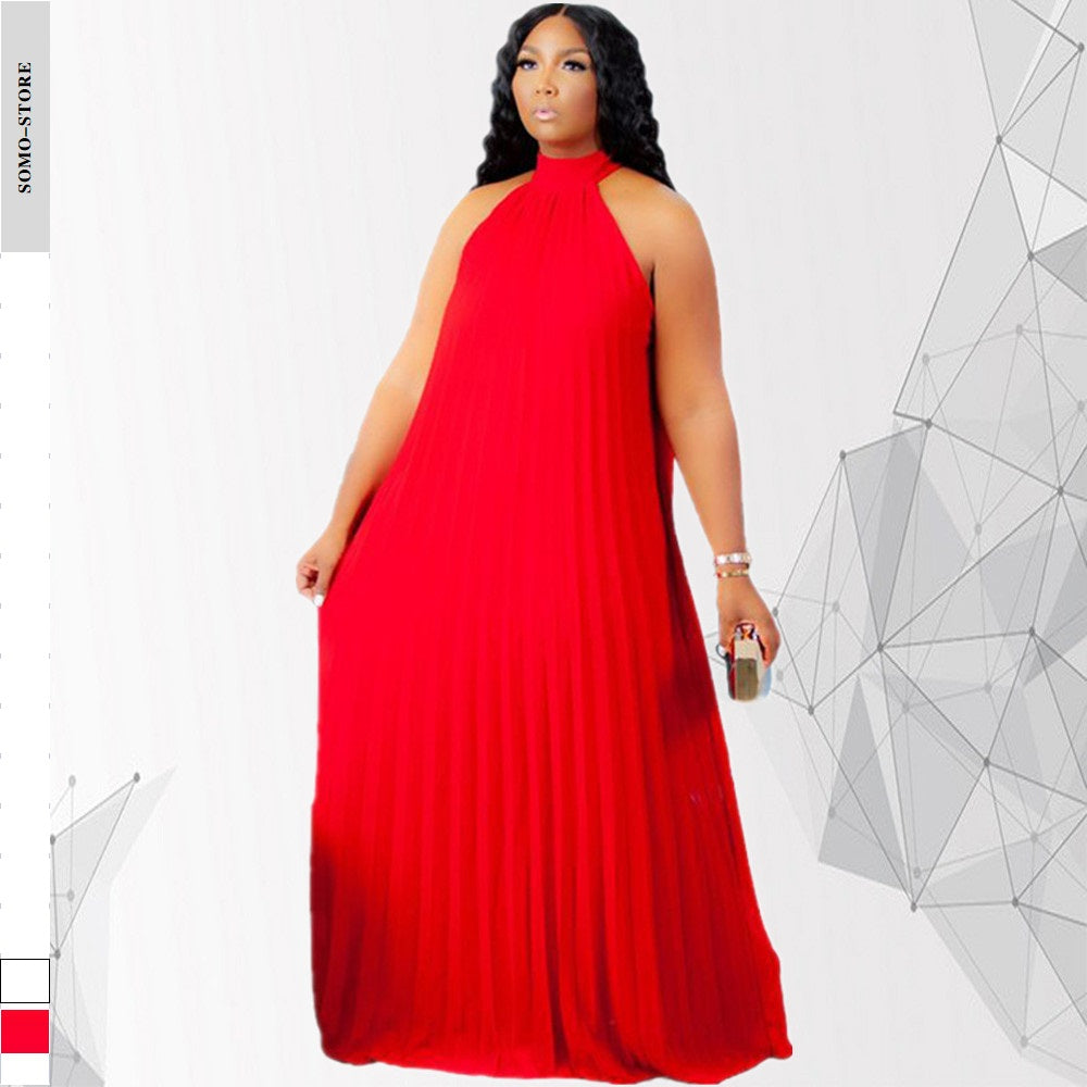 Elegant Plus Size 5XL Sleeveless Summer Maxi Dress