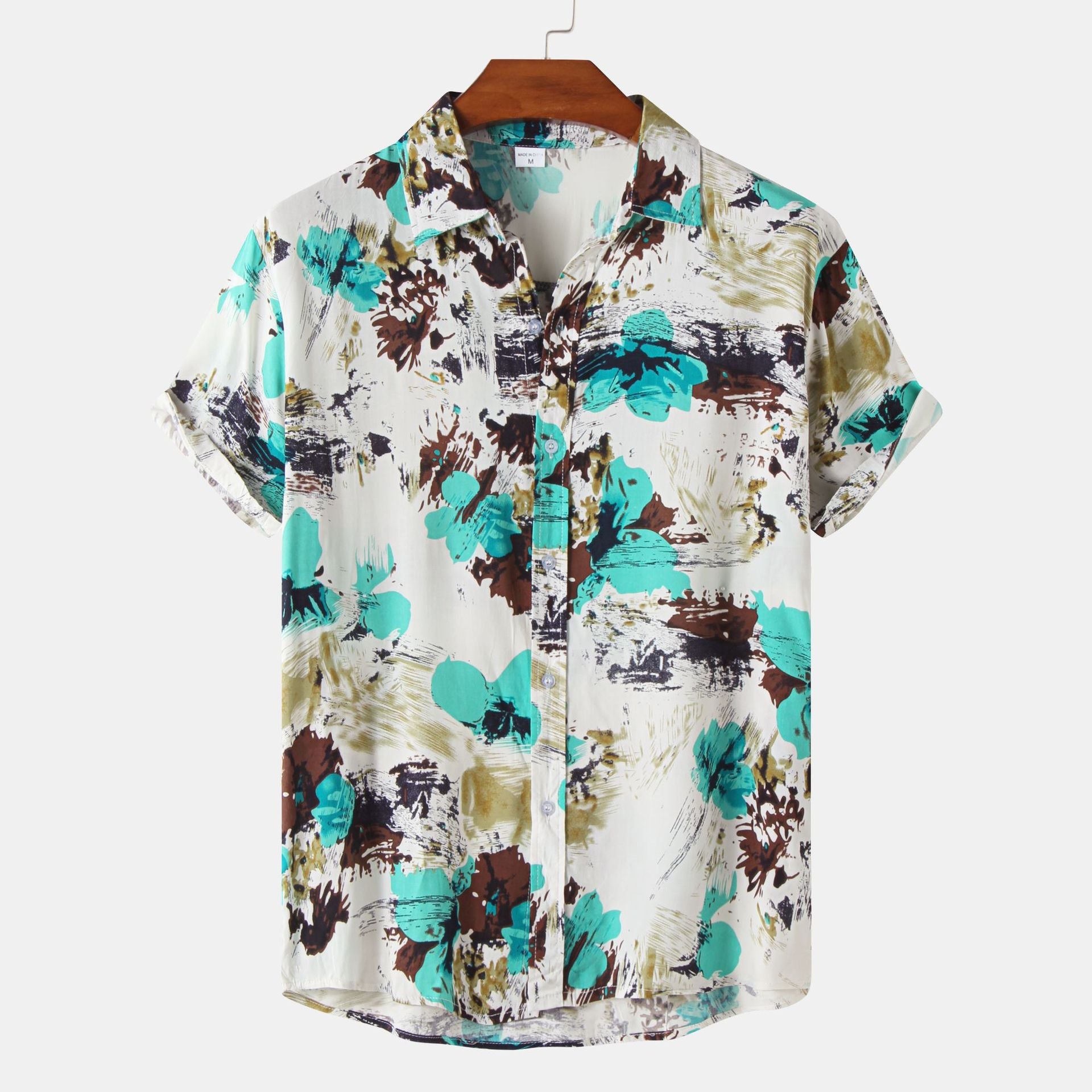Summer Hawaiian Style Printed Men's Shirt