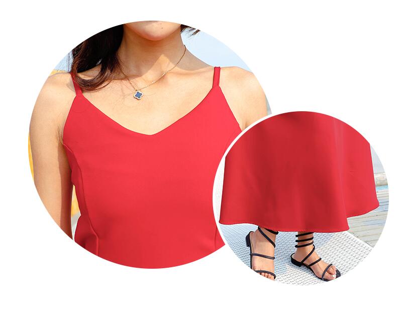 Slimming Sling Dress - Elegant Long Strap Dress