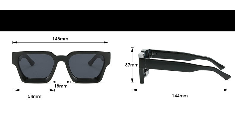 Trendy Square Oversized Sunglasses