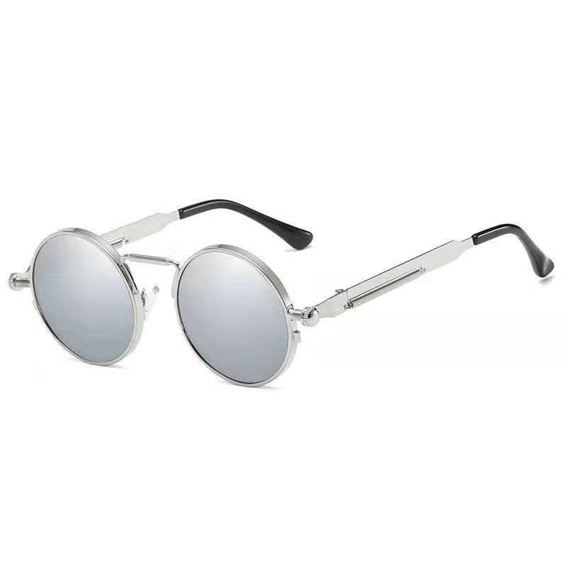 Retro Steampunk Round Sunglasses for Men and Women