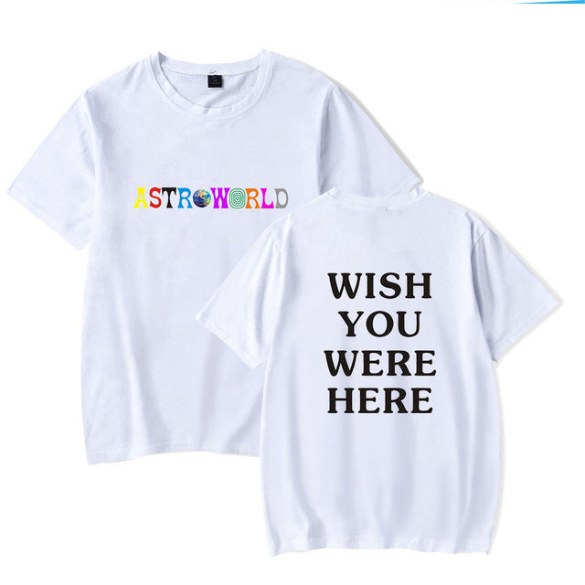 WISH YOU WERE HERET Fashion T-Shirt for Men and Women