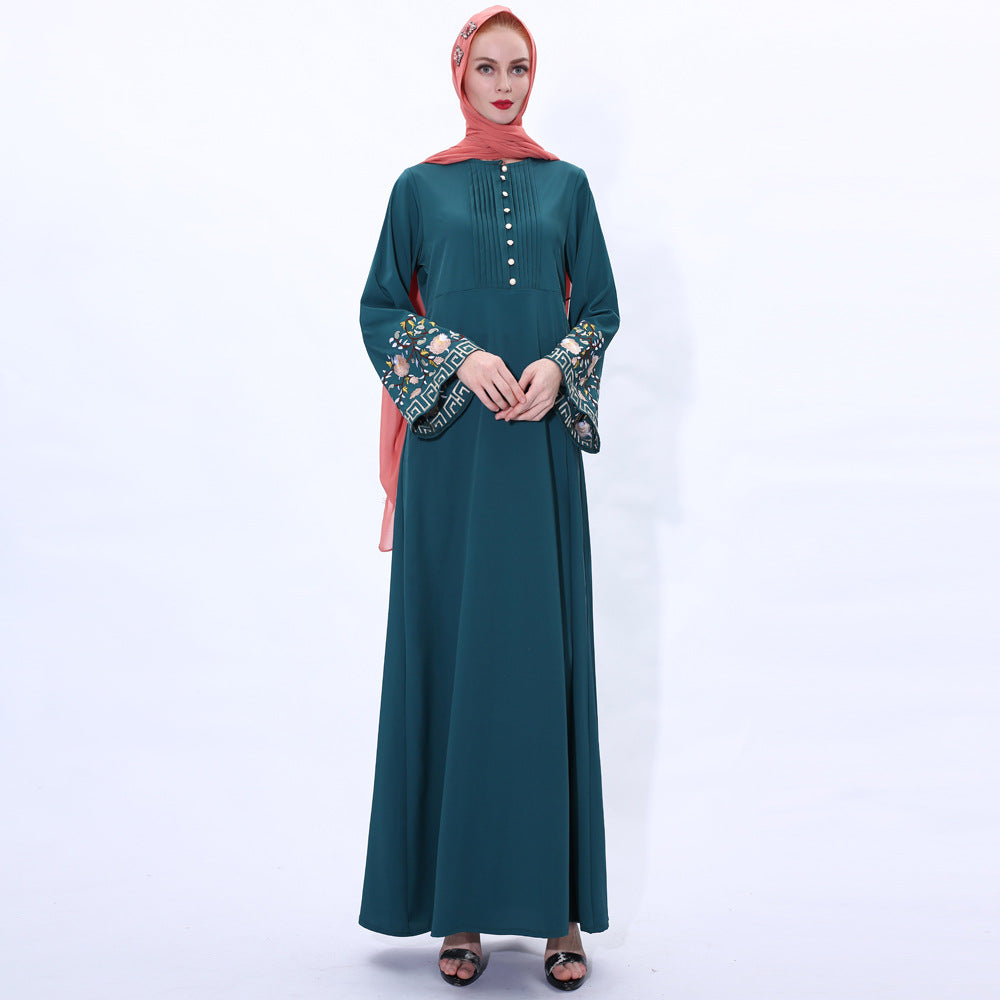 The Vintage Cloche Abaya Bell Sleeve Dress | Evarisluxe