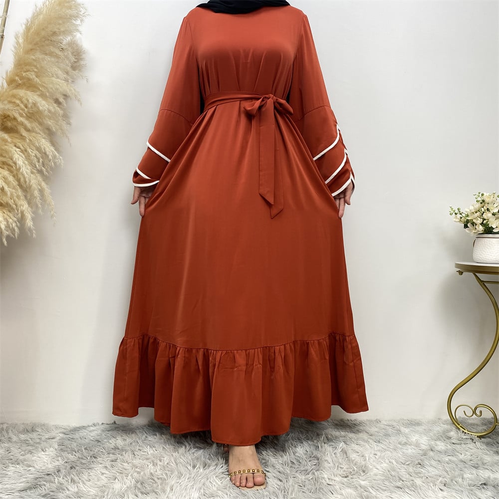Evarisluxe Muslim Fashion Hem Dress