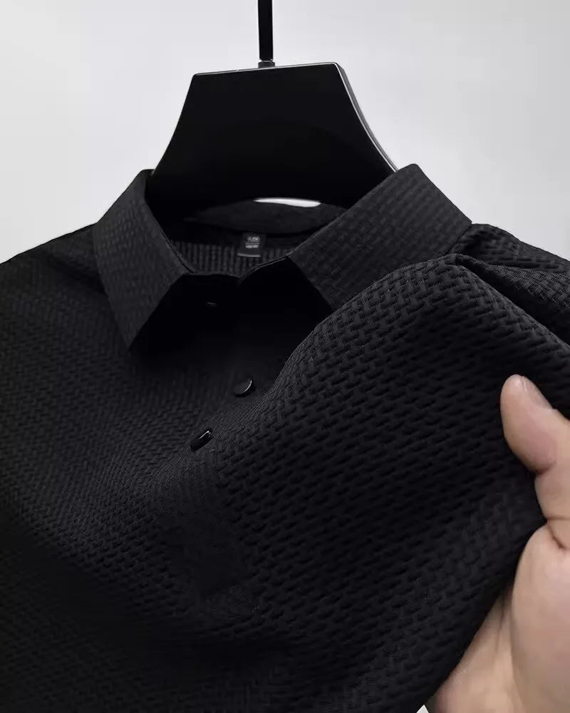 Men's Business Casual Lapel Polo T-Shirt