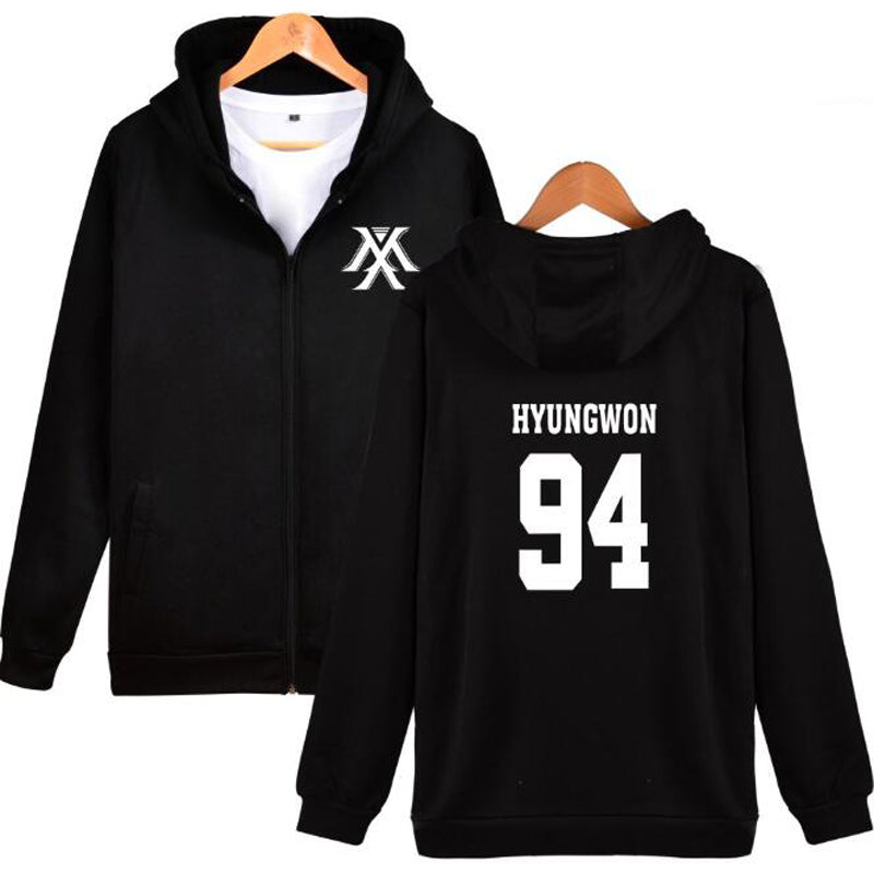 KPOP Monsta X Hoodie Jacket for Women (4XL)