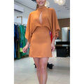 2023 Spring/Summer Batwing Sleeve Casual Dress