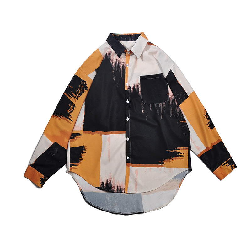 Retro Spring Long Sleeve Shirt for Men and Couples