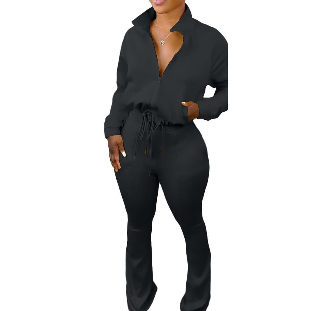 S80081 Women's Fashion Casual Two-Piece Sports Set
