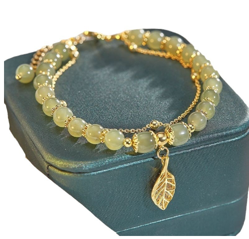 Evarisluxe Light Luxury Jade Beads Bracelet