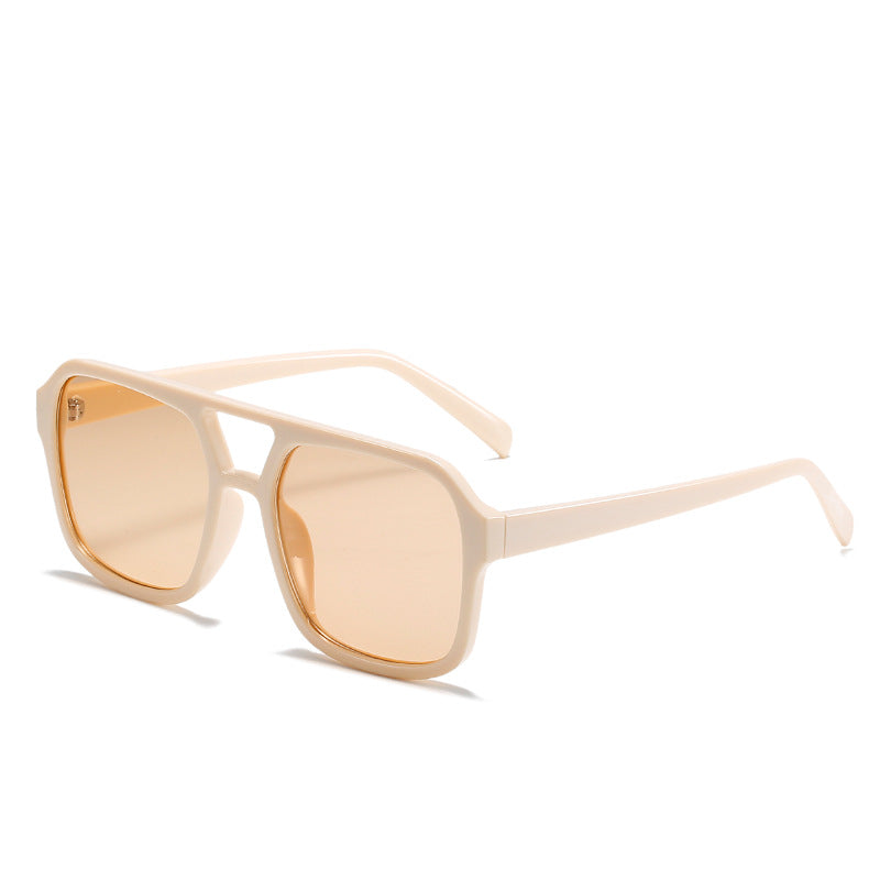2021 Vintage Square Double Beam Sunglasses for Women