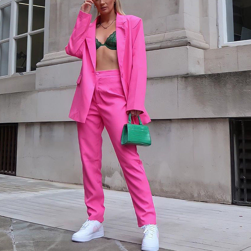 2022 Spring Summer Women's Fashion Blazer Suit Set