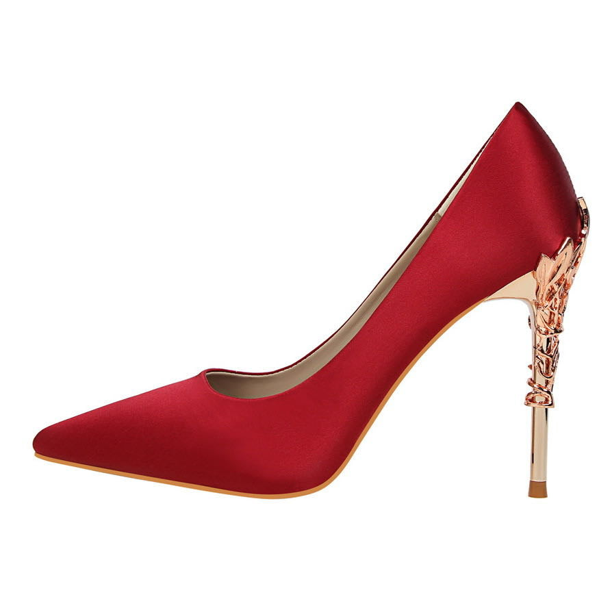 Evarisluxe Soie Royale Silk Stiletto Heel