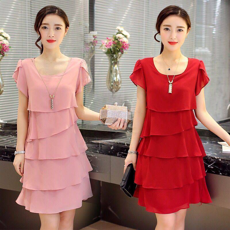 2023 Spring-Summer Long Chiffon Dress for Women