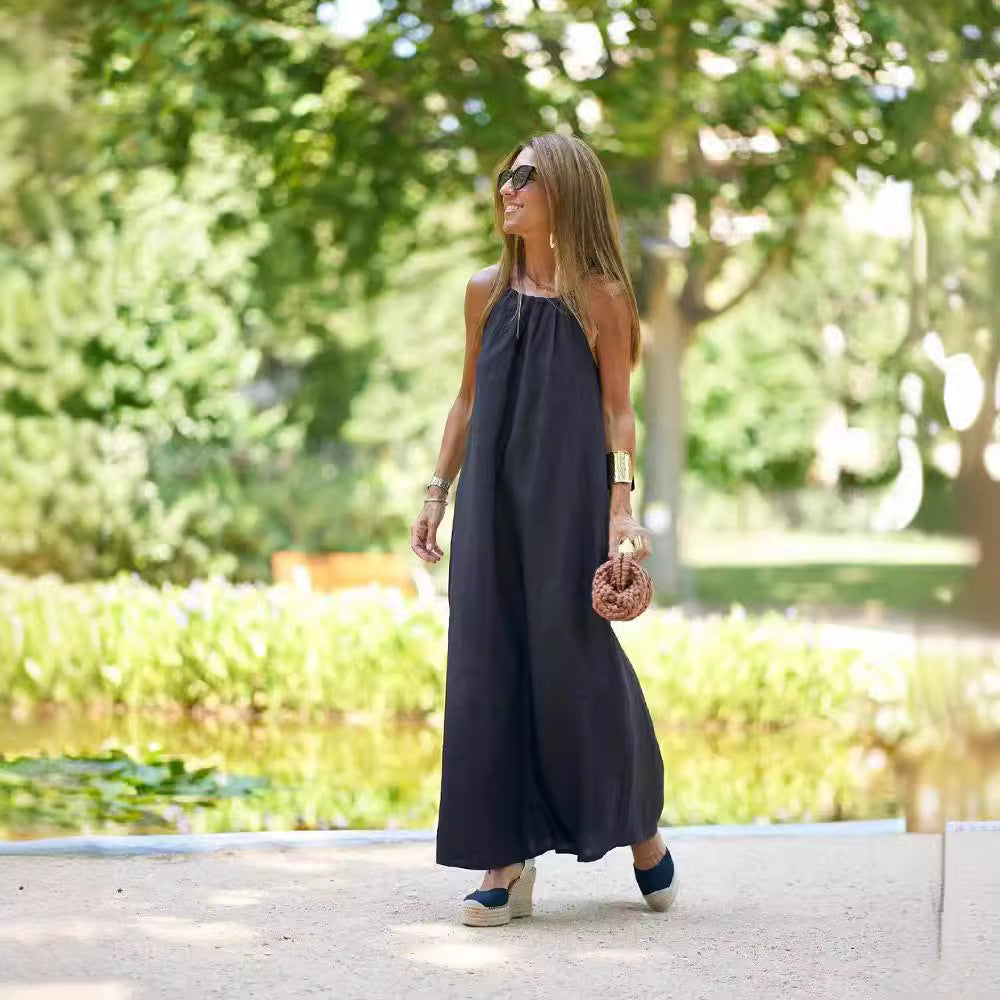 2024 Spring/Summer Women's Cotton-Linen Dress