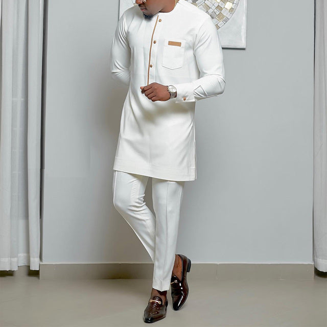 New African Ethnic Style Men's 2-Piece Set