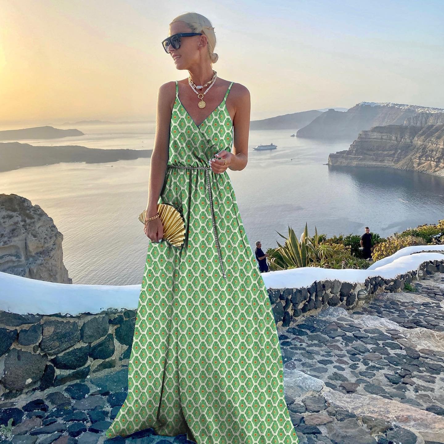Evarisluxe Printed Large Swing Dress for Women