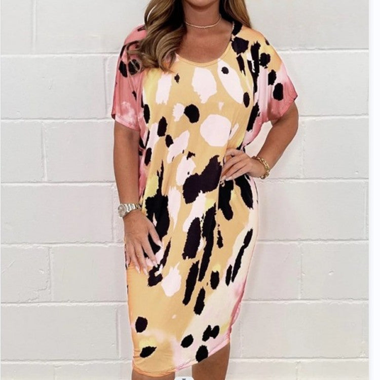 2023 Summer Plus Size Floral Casual Dress for Women