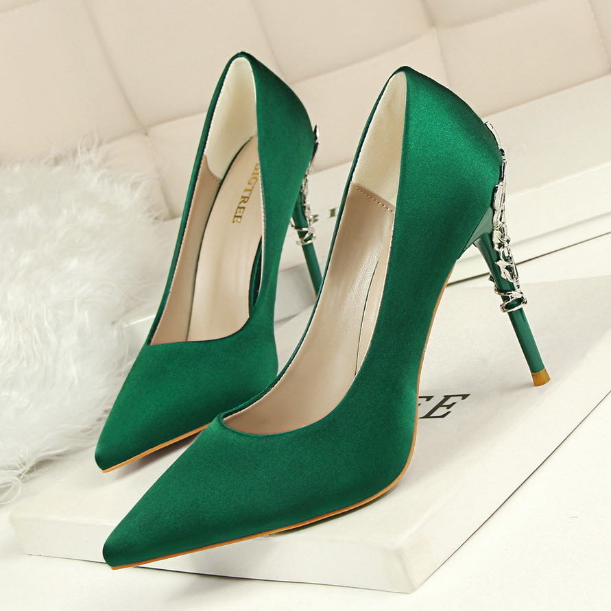 Evarisluxe Soie Royale Silk Stiletto Heel