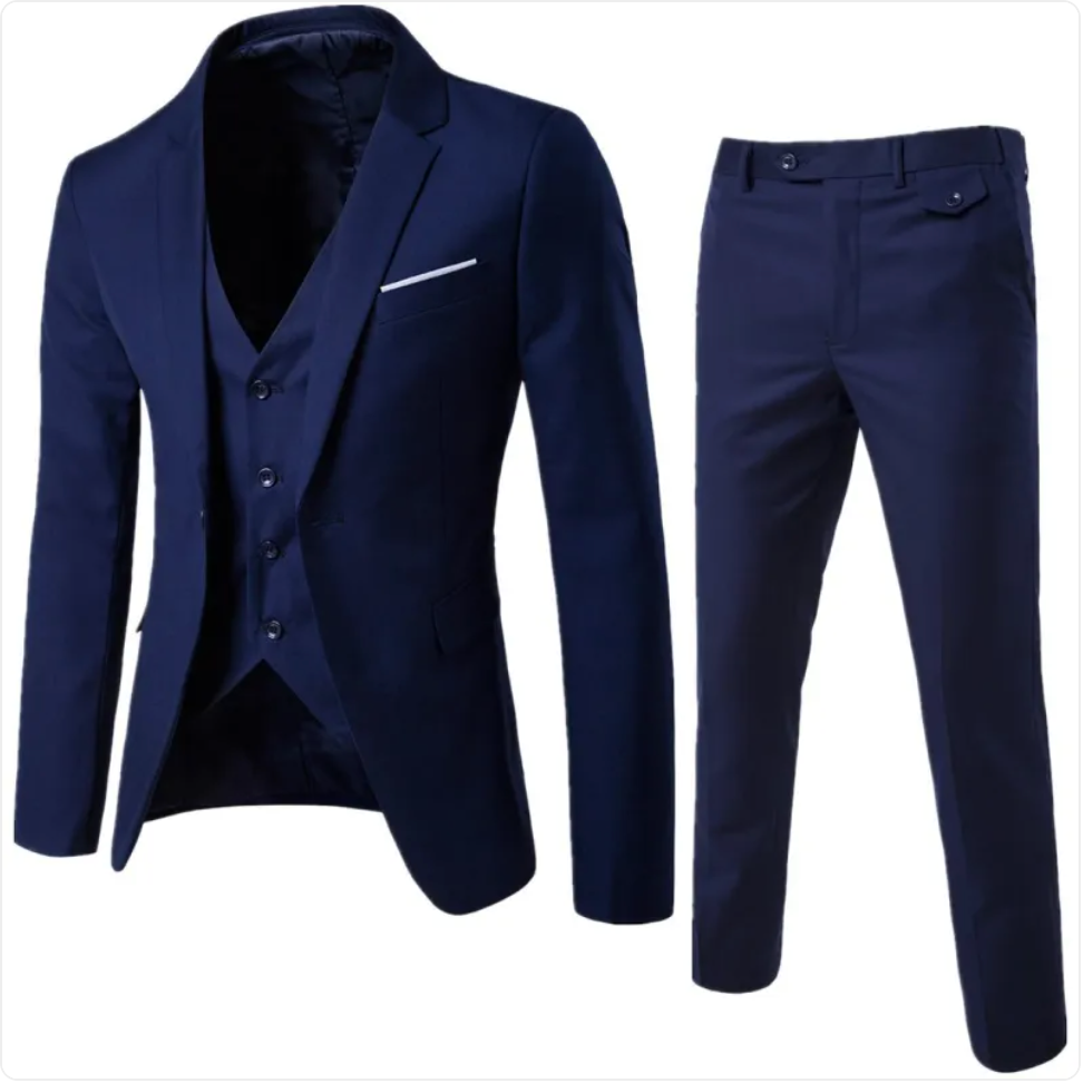 Men's Slim Fit Three-Piece Suit