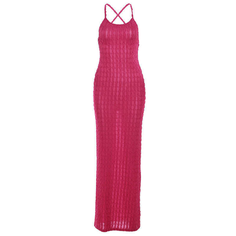 2024 Spring Women's Casual Solid Color Dress