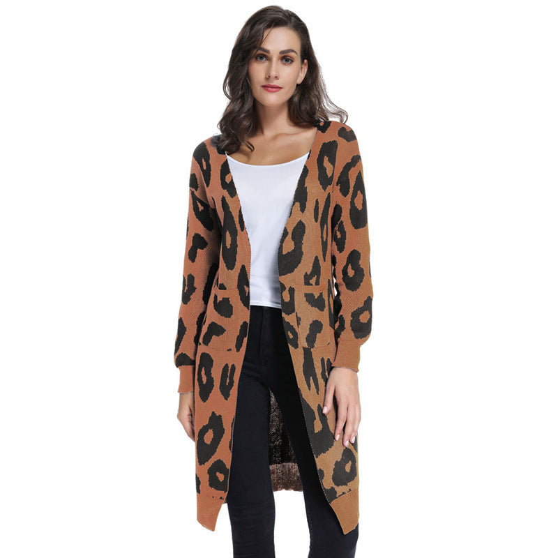 Trendy Women's Knitted Cardigan Sweater Jacket