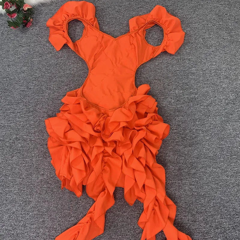 Sleeveless Pleated Backless Dress