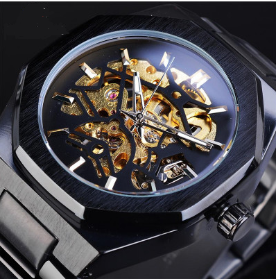 Automatic Skeleton Mechanical Watch for Men Fashion