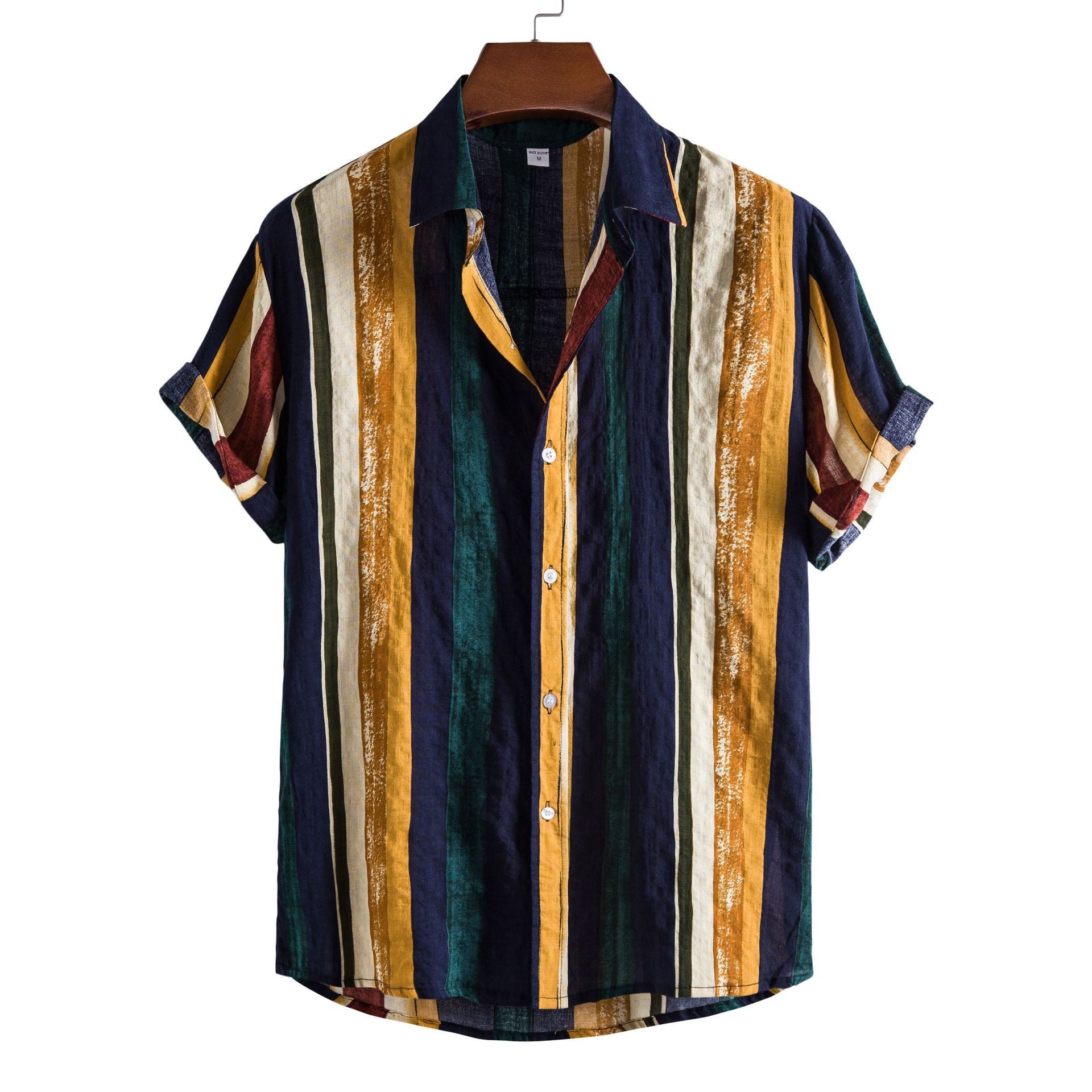 Men's Casual Short Sleeve Floral Shirt - Summer 2024