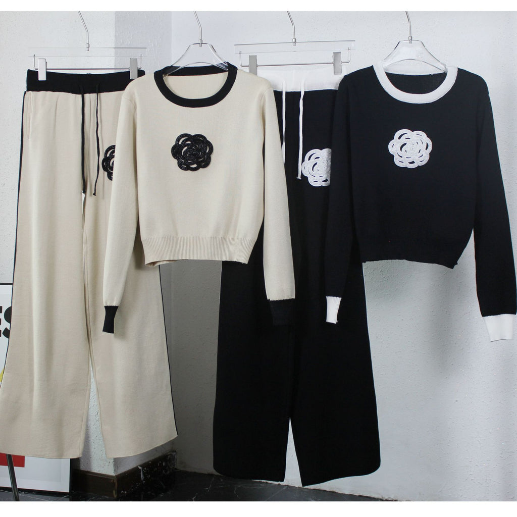 Autumn Winter Two-Piece Sweater Set for Women