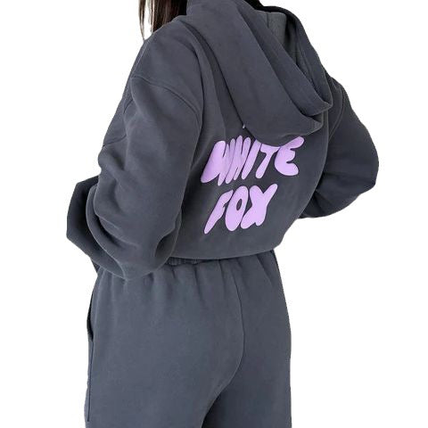 Fashionable Logo Hoodie and Sweatpants Set (2 Pieces)