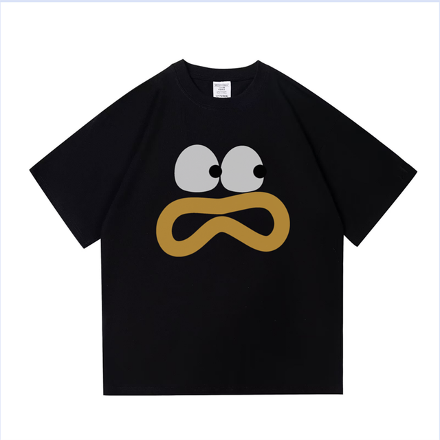 Summer Cartoon American Men's Oversized Cotton T-shirt