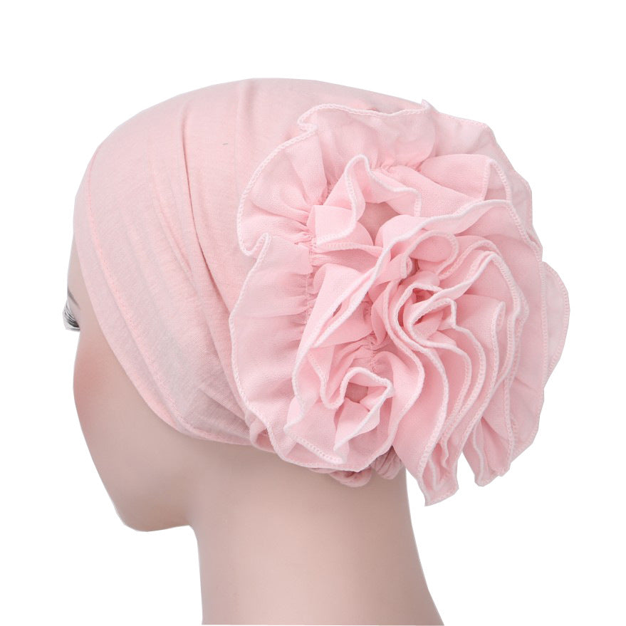 New Monochrome Muslim Chiffon Turban Hat (In Stock)