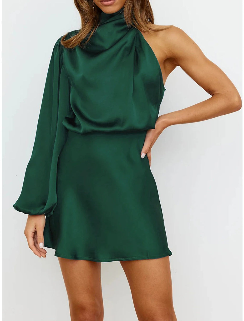 2024 Spring Women's Evening Dress with Asymmetrical Design