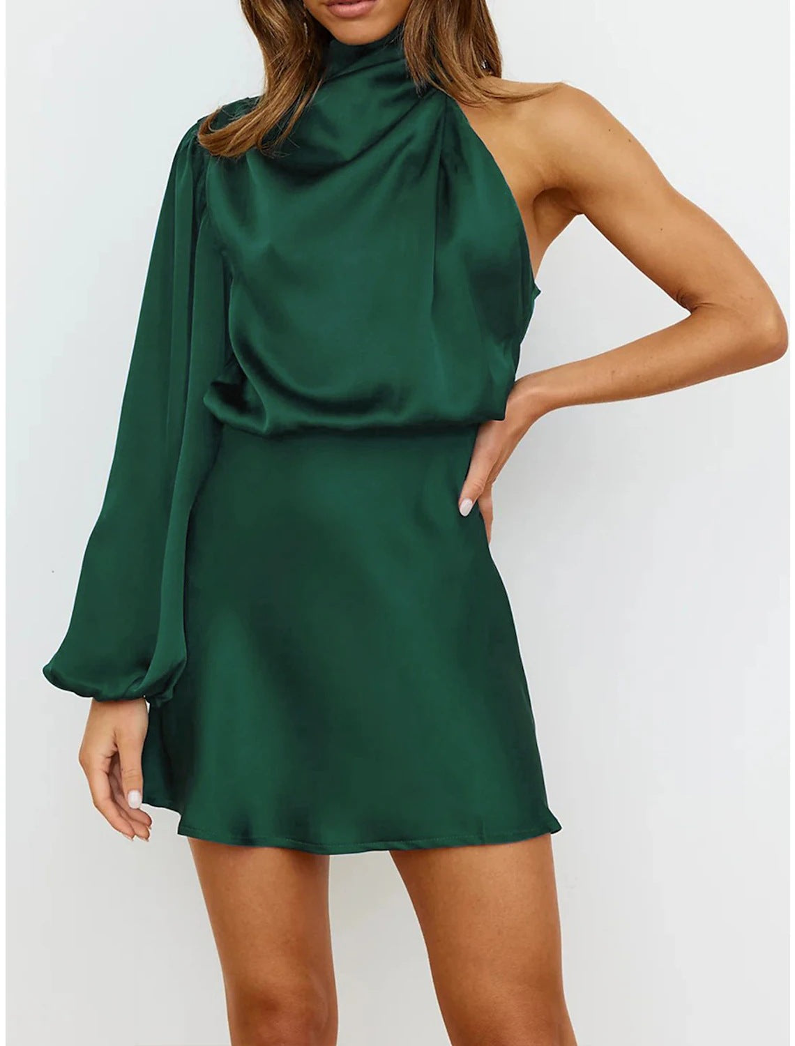 2024 Spring Women's Evening Dress with Asymmetrical Design