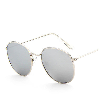 Retro Round Metal Sunglasses for Women (Fashion Style)