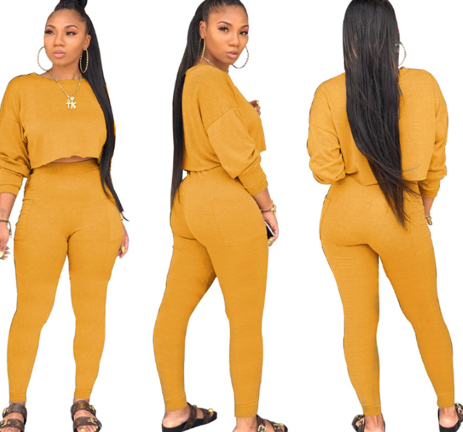 Thick Hoodie Pocket Casual Two-Piece Set