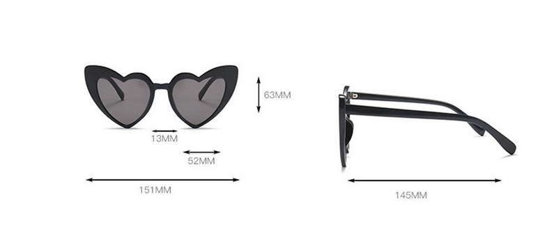 New Heart-Shaped Sunglasses for Women, Cute Fashion Eyewear