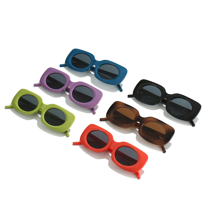2022 Square Sunglasses in Pastel Colors for Women