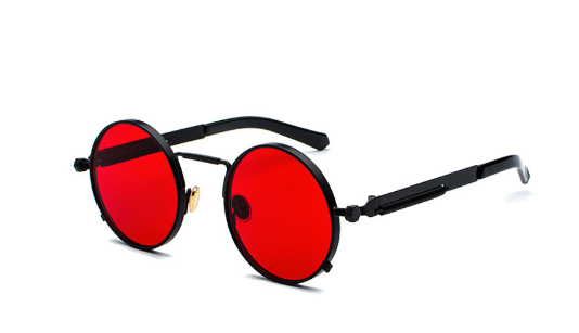 Retro Steampunk Round Sunglasses for Men and Women