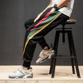 Loose Hip Hop Color Block Casual Pants for Men