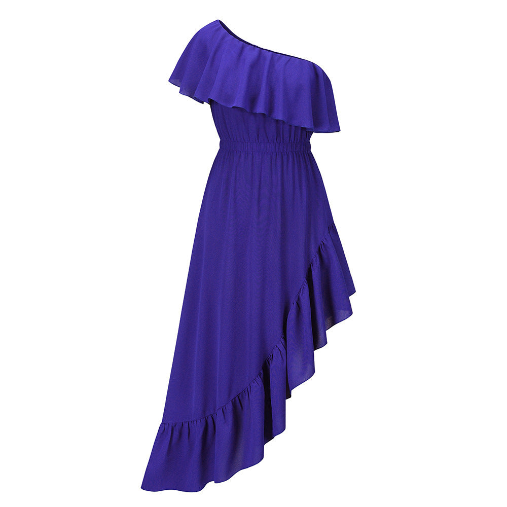 2022 Spring/Summer Women's Dress with Ruffle Hem