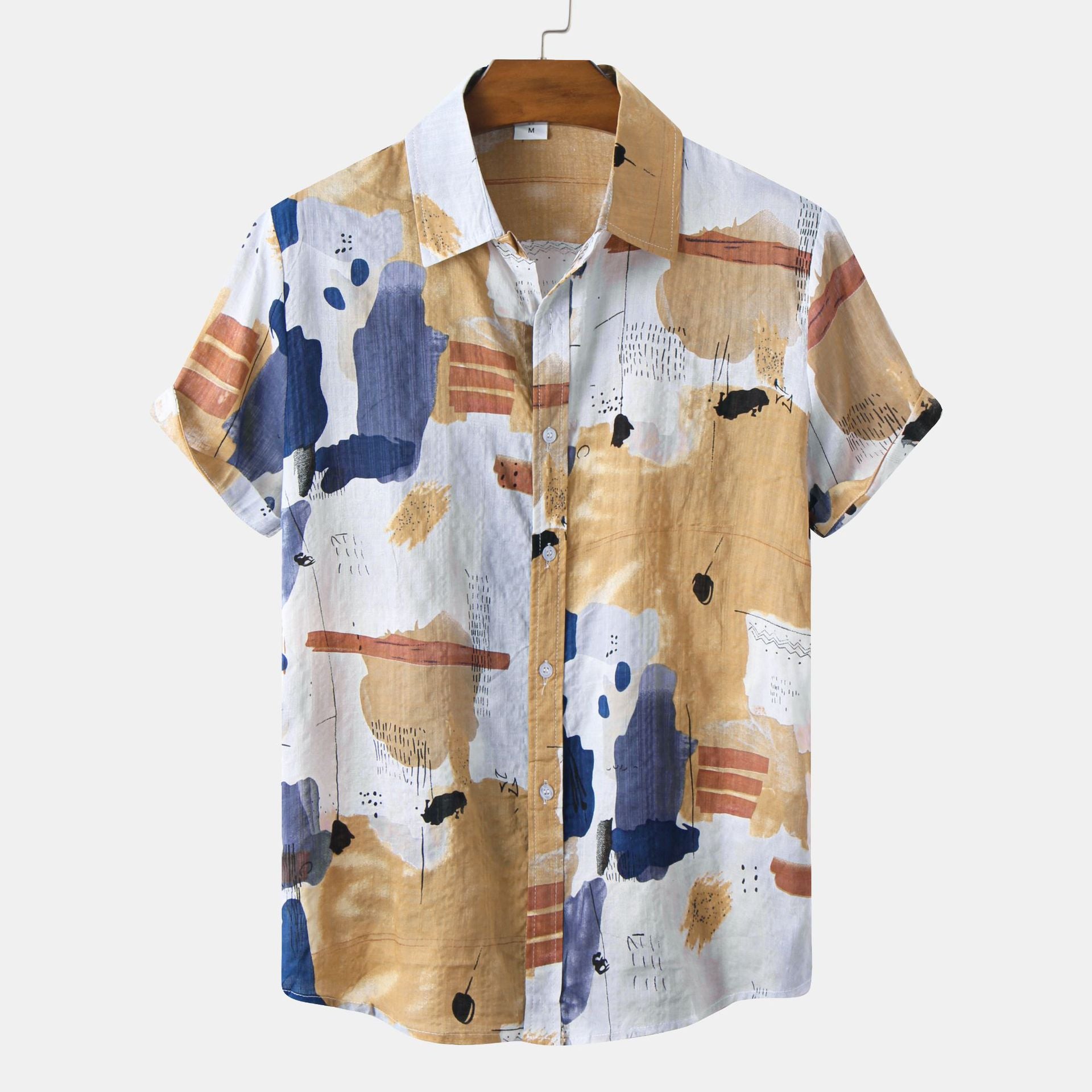 Summer Hawaiian Style Printed Men's Shirt
