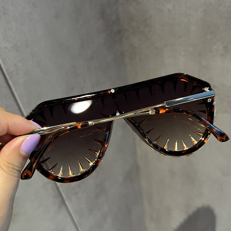 Luxury Designer Punk Rhinestone Sunglasses for Men & Women