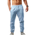 Men's Breathable Cotton Linen Casual Sports Pants