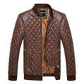 Faux Leather Stitched Motorcycle Jacket