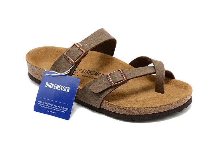 Summer Flat Sandals for Men and Women - Cork Slide Ons