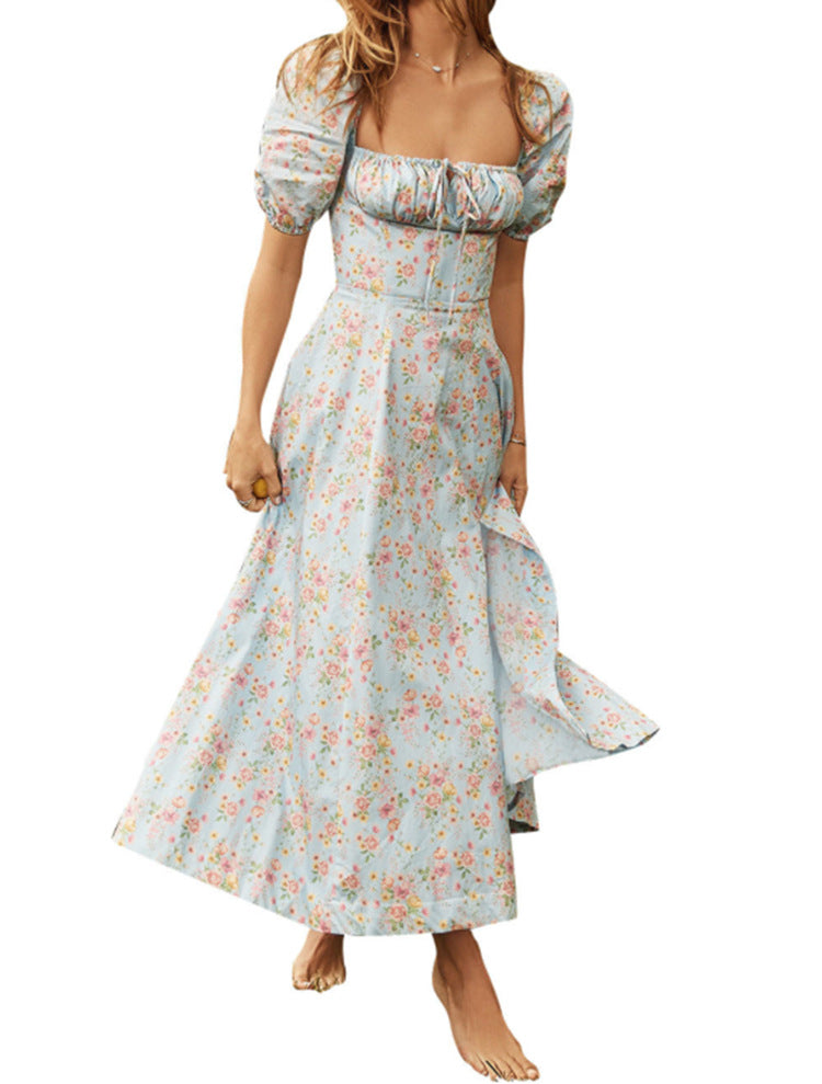 2023 Spring New Women's Floral Backless Dress