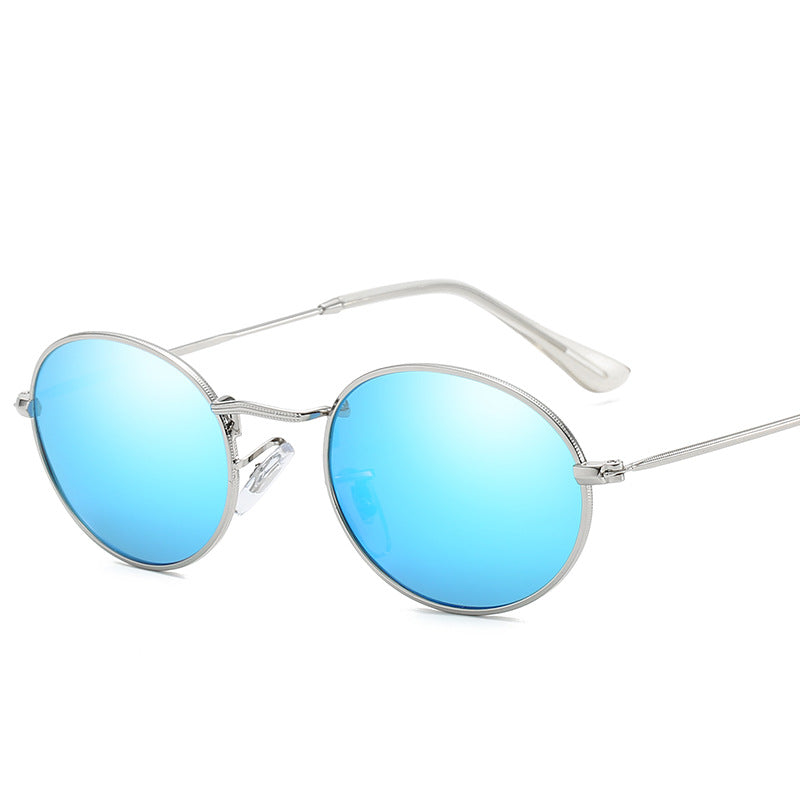 Oval Metal Polarized Sunglasses for Men and Women